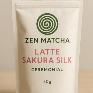 Zen Matcha Latte Sakura Silk Ceremonial 50g | Luxe Japanse matcha