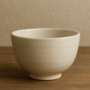 Matcha Kom (Matcha Bowl) – Crème Wit | Traditionele Japanse Chawan